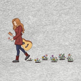 Blooming footprints T-Shirt